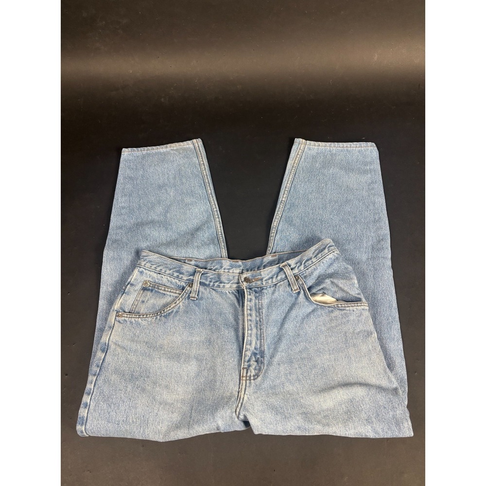 Y2K VTG Brittania Jeans Mens 36x32 Blue Denim Cotton Tapered Light Wash 5-Pocket